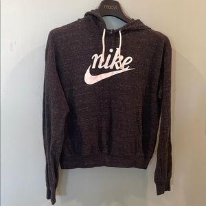 Nike Black Hoodie with White Logo